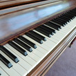 1950 Mason & Hamlin console piano, flame mahogany - Upright - Console Pianos